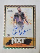2025 Topps Chrome WWE Josh Briggs NXT Auto Geometric Refractor #NXT-JBG