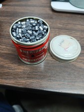 Sheridan 5mm Pellet Tin Vintage Air Rifle Ammo Can Approx 500 Rounds Racine WIS