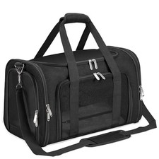Soft-Sided Cat/Dog/Pet Carrier, Collapsible Pets Travel Carriers for Big