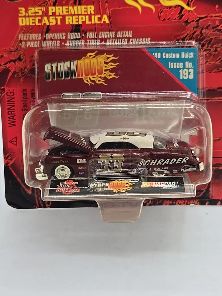 1999 Racing Champions Stock Rods '49 Custom Buick #33 Issue No. 193 Ken Schrader - Image 3 of 4