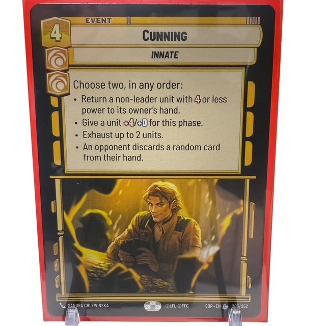Cunning Star Wars Unlimited Legendary Regular FOIL SOR 203/264 NM