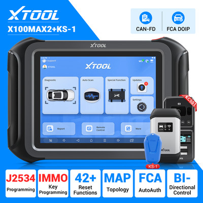 XTOOL X100MAX2 KS-1 J2534 OE Programming Diagnostic Scanner Tool Key Programming