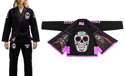 Raven Fightwear Women's La Calavera Catrina Brazilian Jiu Jitsu Uniform Premium