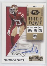 2018 Panini Contenders Rookie Ticket Auto Tarvarus McFadden #233 Auto 2u3