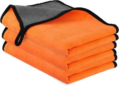 3Pcs Microfiber Car Cleaning Towel Absorbent Scratch Free Drying Cloth for Auto