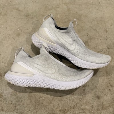 Nike Epic Phantom React Flyknit Womens Size 9.5 Running Shoes White BV0415-100