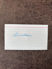 Lionel Hollins 3x5 Index Card - Portland Trail Blazers - Autographed!