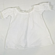 18" American Girl Doll Felicity White Lace-Trimmed Nightgown Pajama Sleepwear
