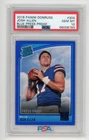 2018 Panini Donruss Josh Allen #304 RC Rookie Blue Press Proof PSA 10 GEM (DG)