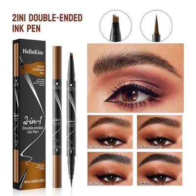 3D Microblading Tattoo Augenbraue Flüssig Tinte Stift Wasserdicht 4 Gabel Stift Brow UK