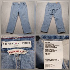 Tommy Hilfiger Classic Fit Jeans Women's 16R Blue Denim 100 Cotton