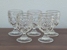 Vtg L.E.Smith Moon and Stars Clear Glass Cord...