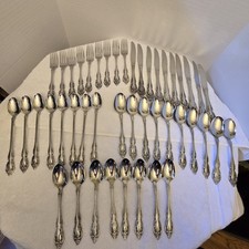 Oneida Community Stainless Flatware Brahms Lot Of 71 With Serving Pieces