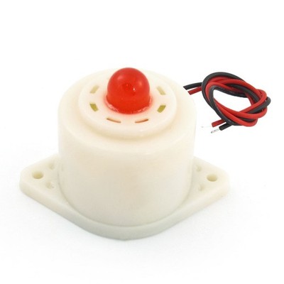 BZQ-3D DC 24V industrielle rote LED blinkt Alarm Summer Sirene 110dB Plastik