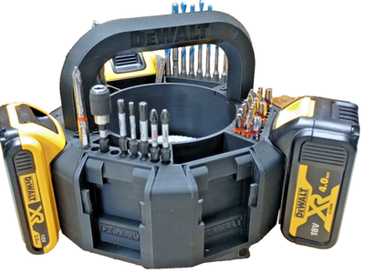 #ad Dewalt 8 Battery Carrying Holder 20V 60V XR Flexvolt Power Stack $49.49