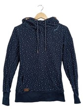 Ragwear Sweat à Capuche Femme Bleu Pois Coton Bio (EU 34, INT XS)