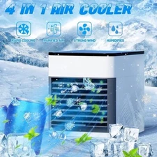 HISOME Portable Mini AC Air Conditioner Personal Unit Cooling Fan Humidifier