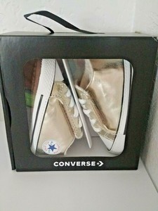 gold infant converse