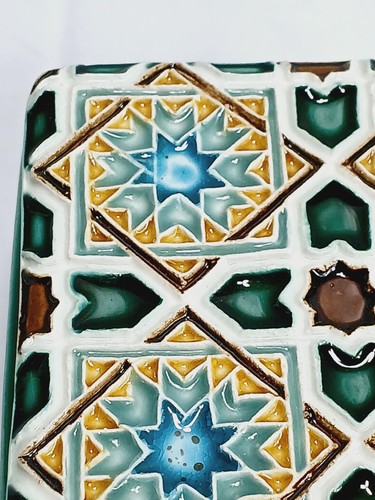 SA Nogueira Hand Painted Tile Decorative Ceramic Trinket Box = Portugual - Picture 10 of 16