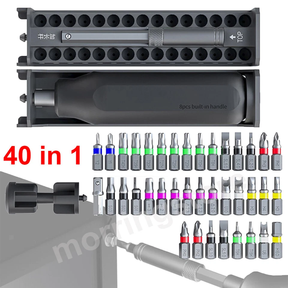 40 IN 1 Präzisionsschraubendreher Set für Computer PC Telefon Uhr Werkzeugsatz - Bild 2 von 4