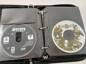 Vintage Playstation PS1 Game & Memory Card Storage Case FULL OF 27 VIDEO GAMES