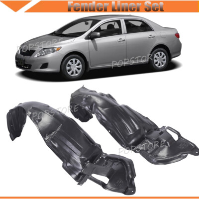 New Front Driver & Passenger Side Fender Liner Set For 2009