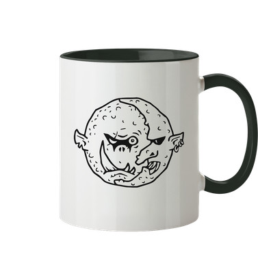 Drink like a true Orc, Goblin or Grotling (Compatible with T9A) - Tasse zweifarb