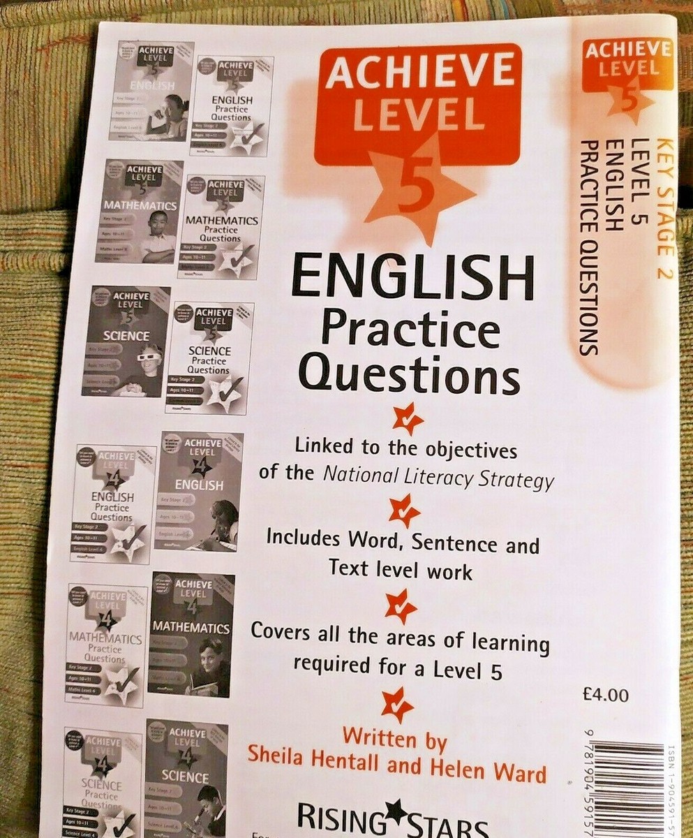 Achieve: English Practice Questions- Level 5-KS2 Ages -10-11 | eBay UK
