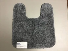 NWT Simply Essential 22” x 20” Contour Bathroom Toilet Rug Excalibur Gray #258W