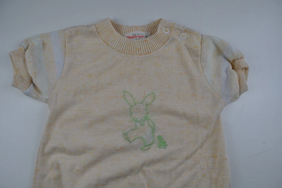 Mameluco bebé vintage Health Tex con conejo talla 12 meses hecho en EE. UU. Foto 3 de 4