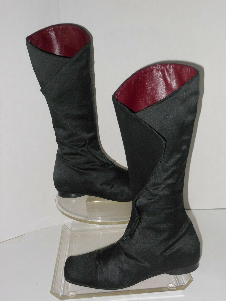 Bottes Mi-mollet DUSICA Noires - Pointure 39.5 EU / 9 US - Talon Bloc 1.3 Cm - Occasion