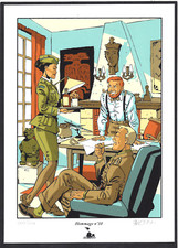 MEYNET - HOMMAGE A BLAKE ET MORTIMER de JACOBS (bb) (SERIGRAPHIE N°/Signée) NEUF