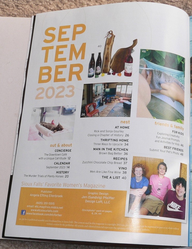 magazine Etc. For Her women's interest Sioux Falls SD 57101 South