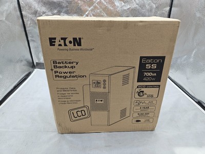 Eaton 5S 700 LCD UPS 700 VA 420 Watt - Past Recharge Date - Needs new Battery