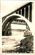 Spokane Falls Bridge Ellis Published Spokane WA, RPPC Photo Unposted  1930's