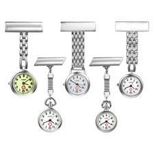 Nurse Lapel Pin Watch Clip On Hanging Doctor Quartz Pocket Watch for Men Women