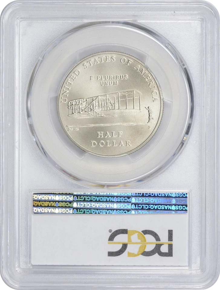 2003-P First Flight Commemorative Half Dollar MS70 PCGS Mint State 70 - Image 2 of 2