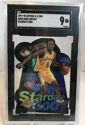 1997-98 KOBE BRYANT SKYBOX E-X2001 STAR DATE 2001 # 3 SGC 9 | eBay