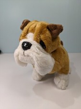 Ganz Webkinz 7  Bulldog Puppy Dog Plush Stuffed Animal Toy HM126 No Code