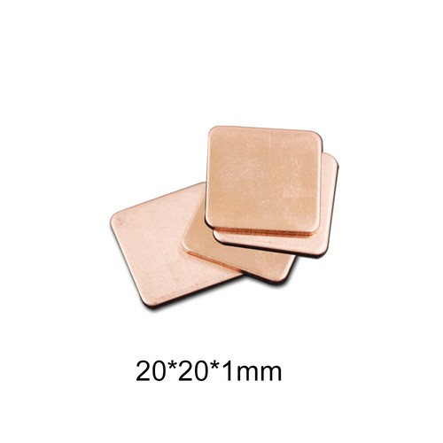 10PCS Pure Copper Heat Sink Radiator For Computer CPU 0.1-2MM 15*15/20*20mm - Picture 6 of 28