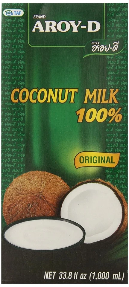 Leche de coco pura (33,8 oz, paquete de 3) - sin conservantes, sabor Foto 3 de 4