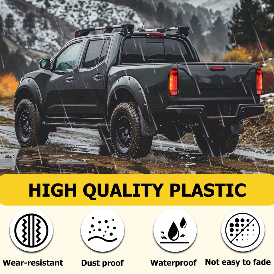 Par de luces traseras secuenciales LED de humo DOT para Nissan Frontier 2005 06 2007-2021 Foto 4 de 4