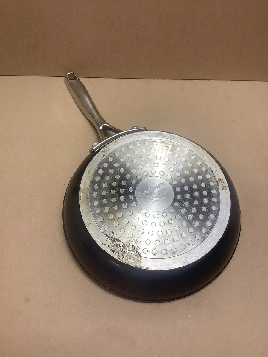 Cuisinart 8 inch White Ceramic Skillet With Handle Stainless Steel