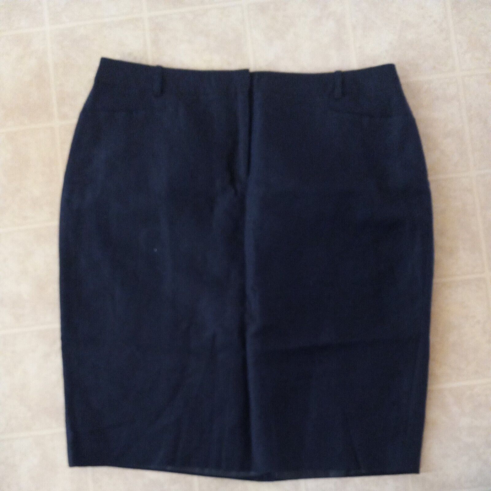 Calvin Klein Womens Navy Knee-Length Pencil Skirt Petite 14 | eBay
