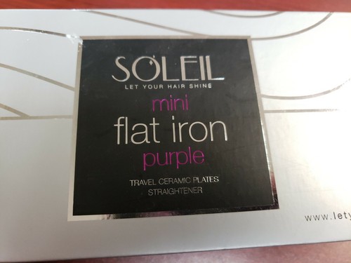 SOLEIL Mini Purple Flat Iron - Picture 6 of 7