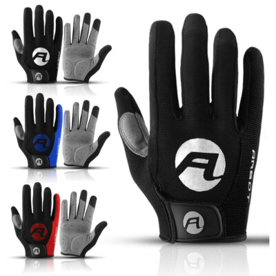 Men Women Touch Screen Full Finger Gloves MTB Motorcycle Bicycle Cycling Gloves