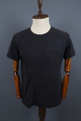 Edwin Pocket Tee Black Short Sleeve Crew Neck T-Shirt Size L