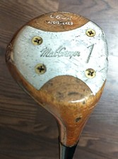 Vintage Macgregor 1 060W Registered Steel Shaft/Original Grip Persimmon Wood