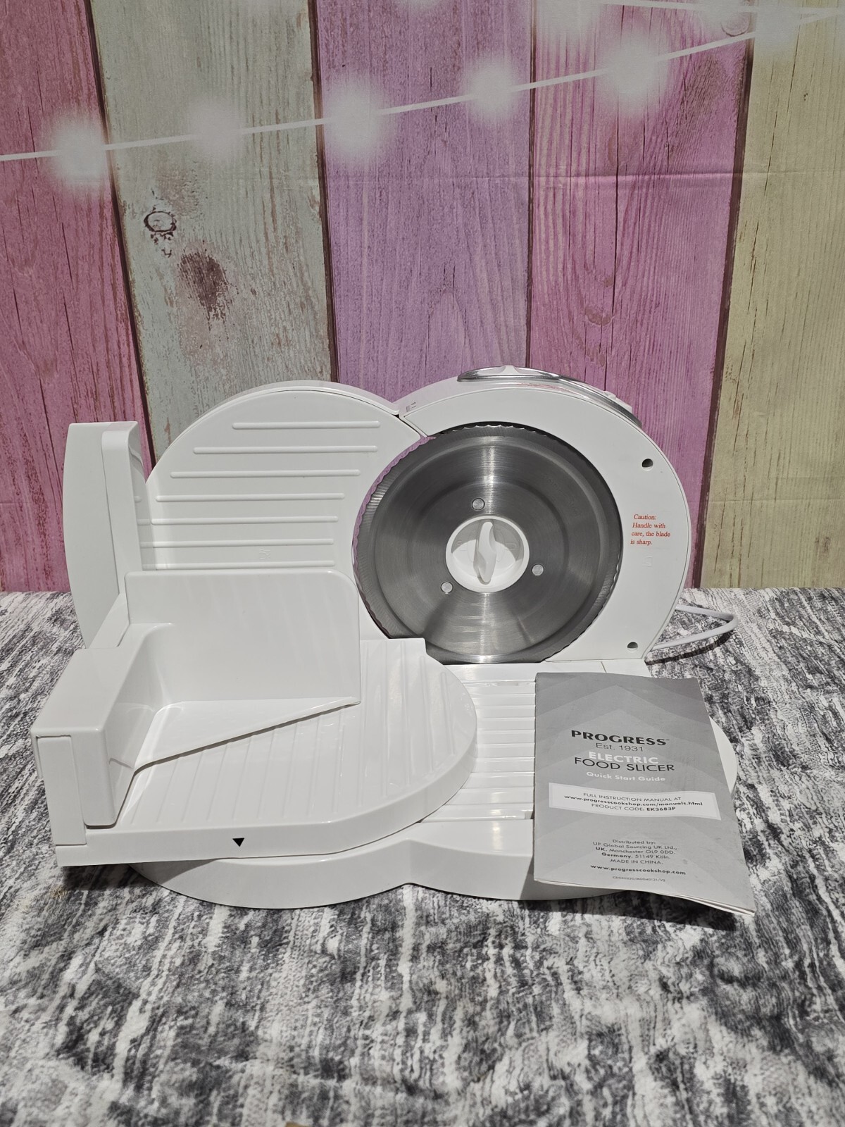 Progress EK3683P Electric Food Slicer White for sale online eBay