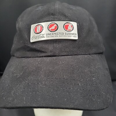 Coca Cola Hat Metal Logo Unexpected Summer Cap Black Soda Soft Drink Coke Cotton
